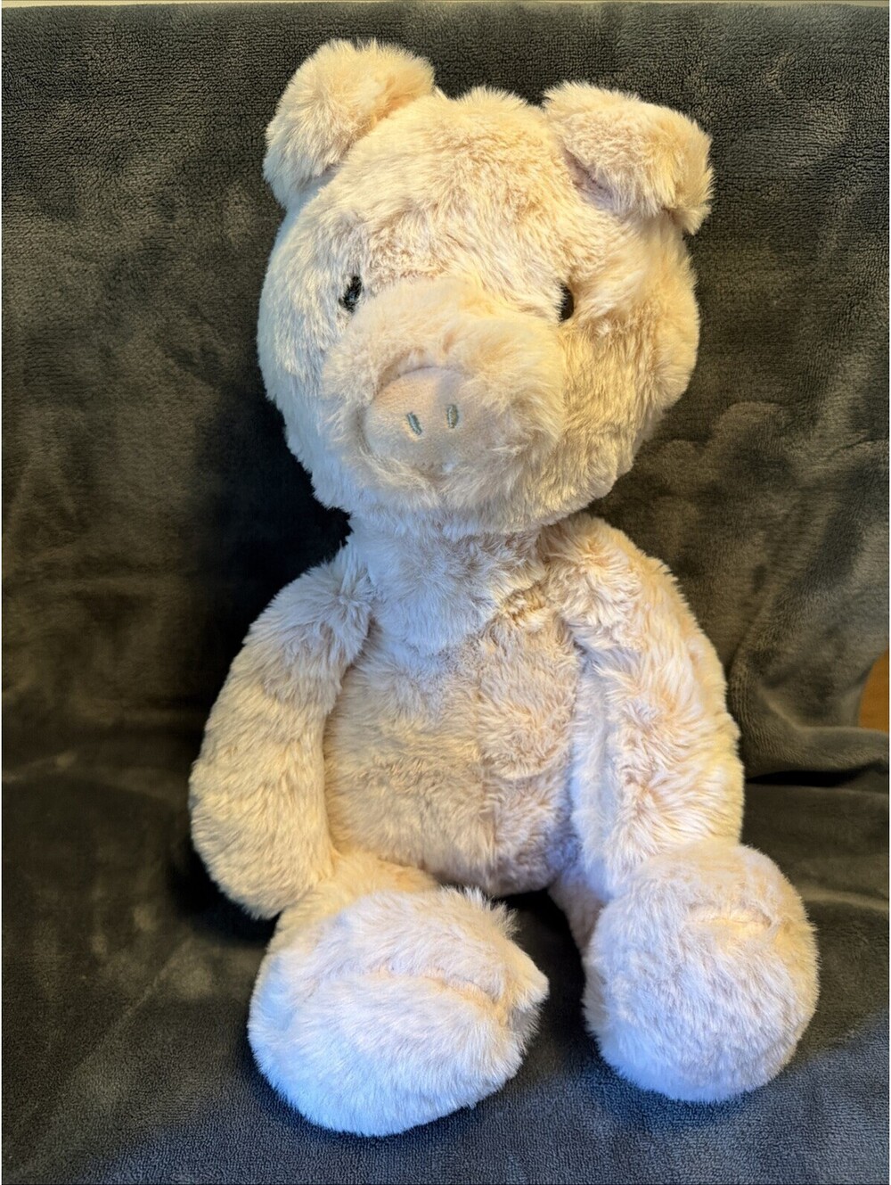 19" Plush Pink Pig Soft Floppy Stuffed Animal Huggable Squiggle Tail
